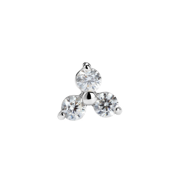14K Solid Gold Trinity Cluster