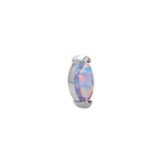 Load image into Gallery viewer, 14K Solid Gold Marquise Stud