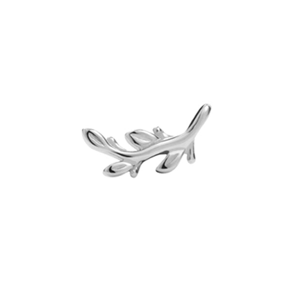 14K Solid Gold Olive Branch