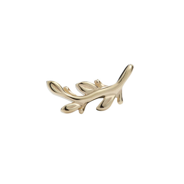14K Solid Gold Olive Branch