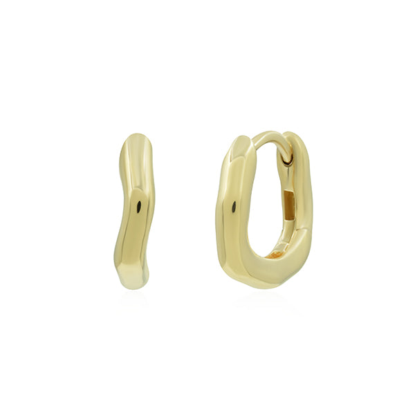 Twisted Hoop Earrings- Plain