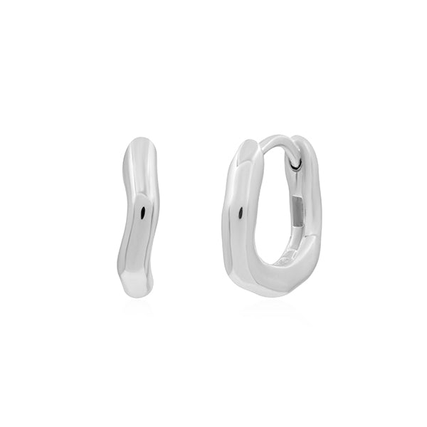 Twisted Hoop Earrings- Plain