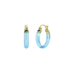 Load image into Gallery viewer, Candy-Colored Resin Hoop Earrings
