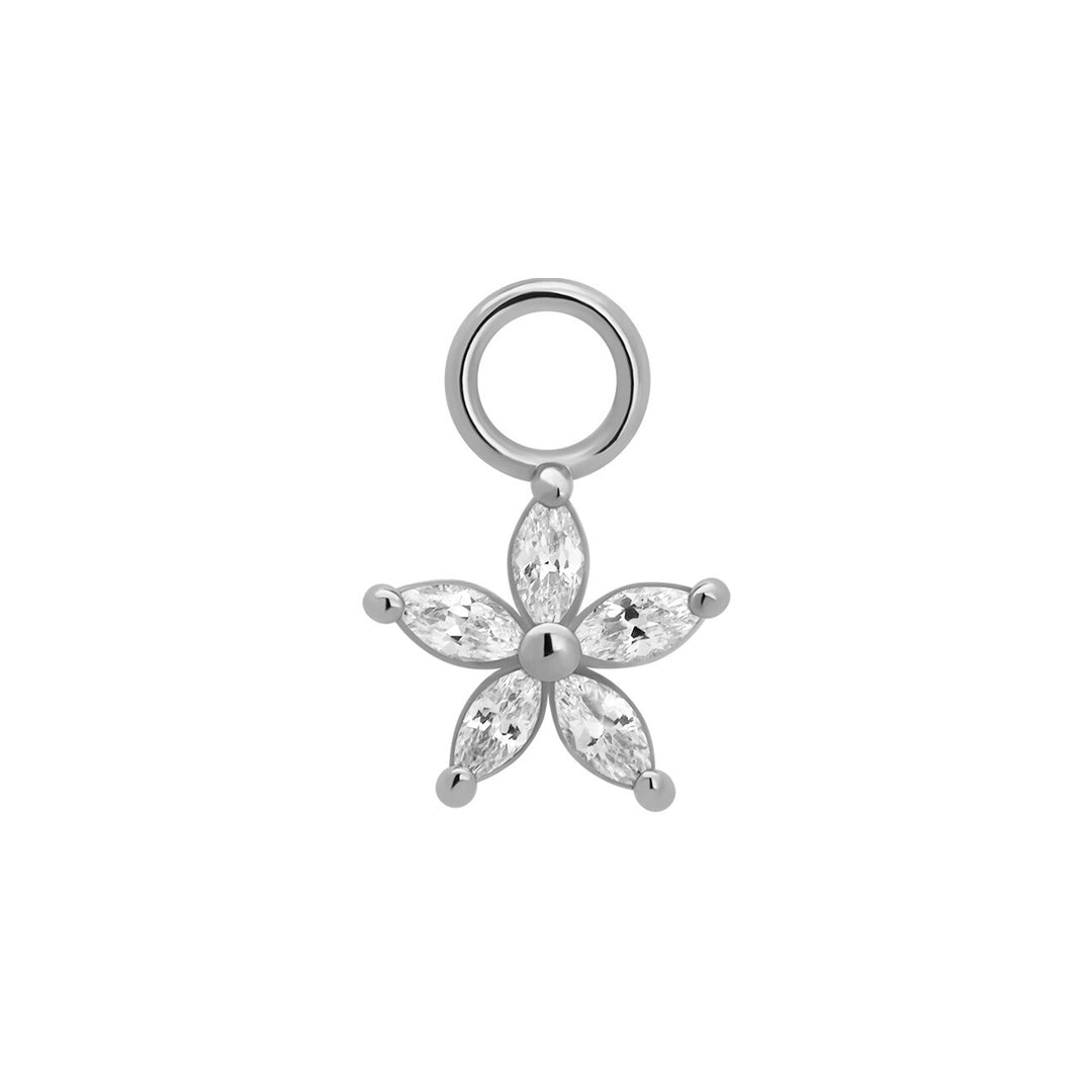 Flower Zirconia Charm