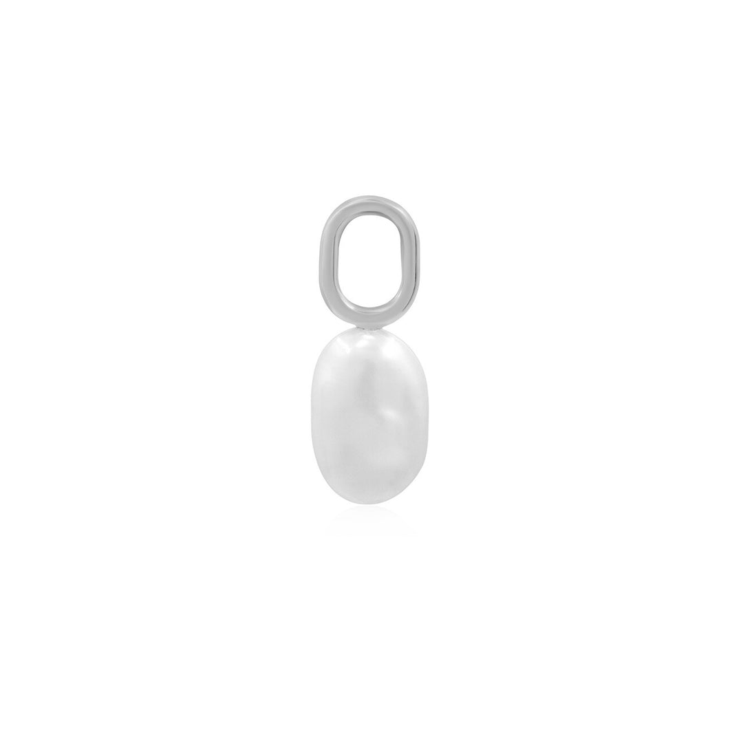 Drop Pearl Charm Necklace
