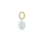 Load image into Gallery viewer, Zirconia Pearl Charm Huggies

