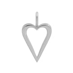 Load image into Gallery viewer, Classic Cable Chain Necklace + Pierced Huggie Hoop + Open Heart Charm
