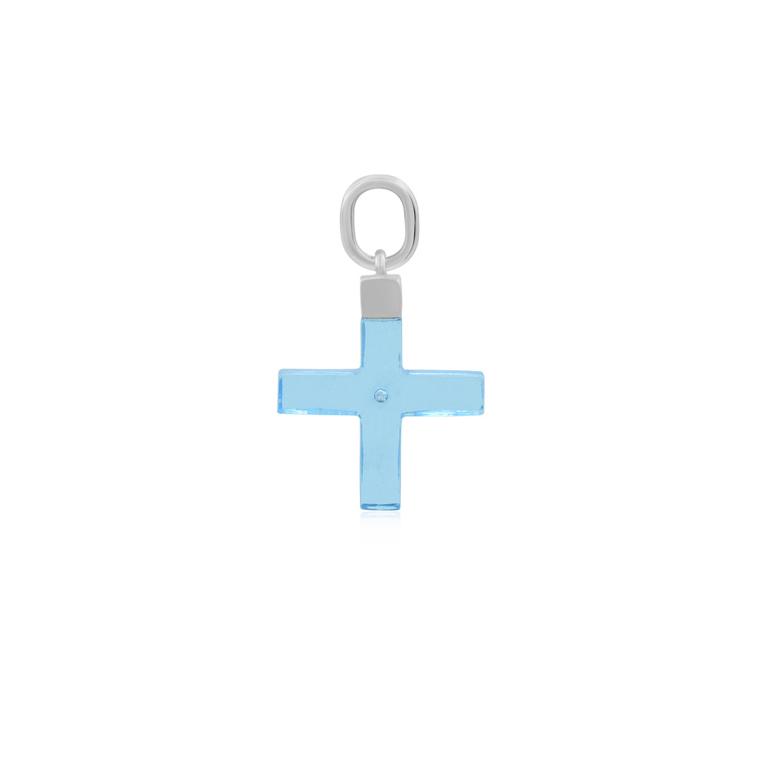 Cross Resin with Zirconia Charm