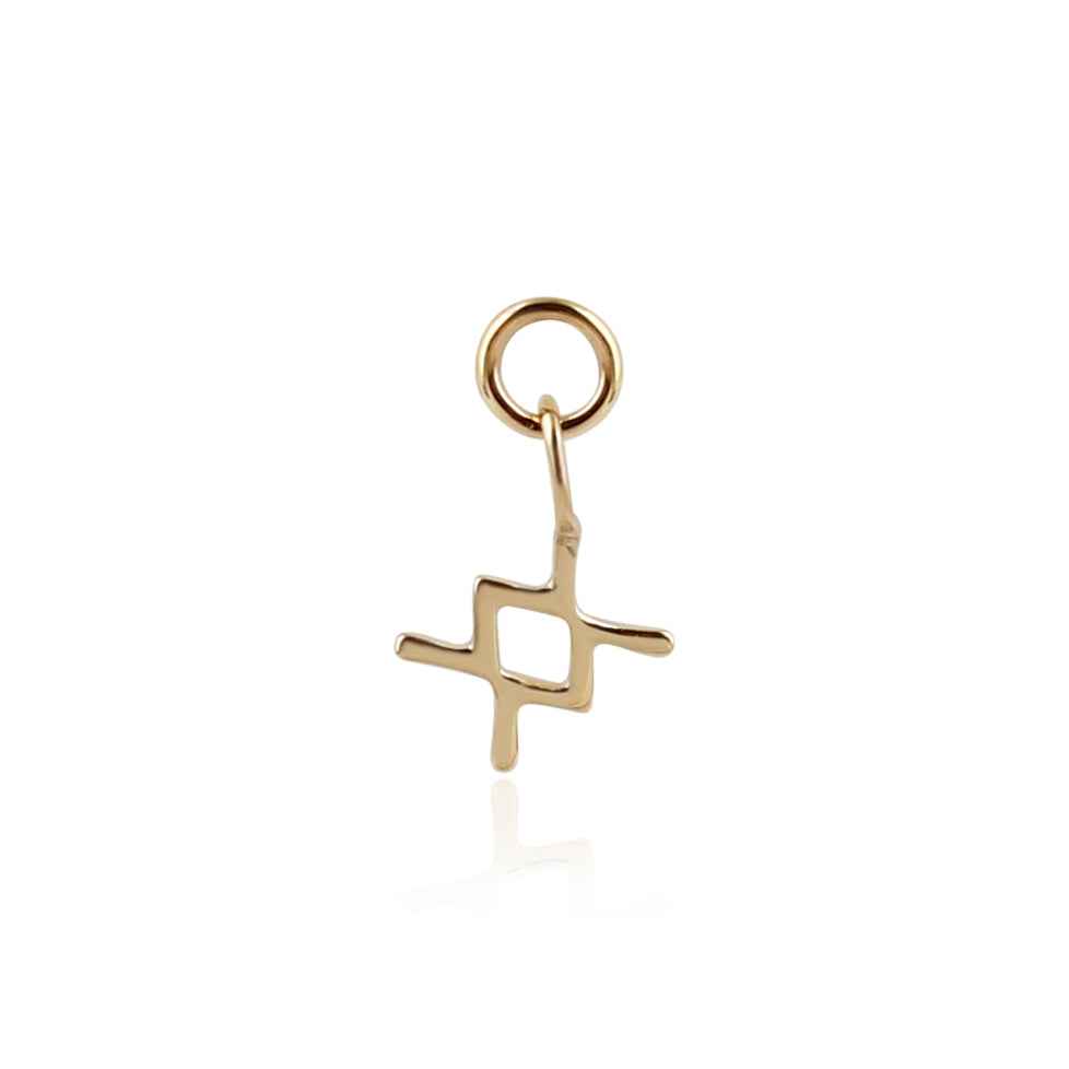 9K Solid Gold Zodiac Sign Charm