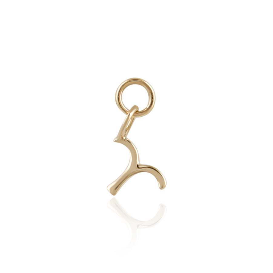 9K Solid Gold Zodiac Sign Charm