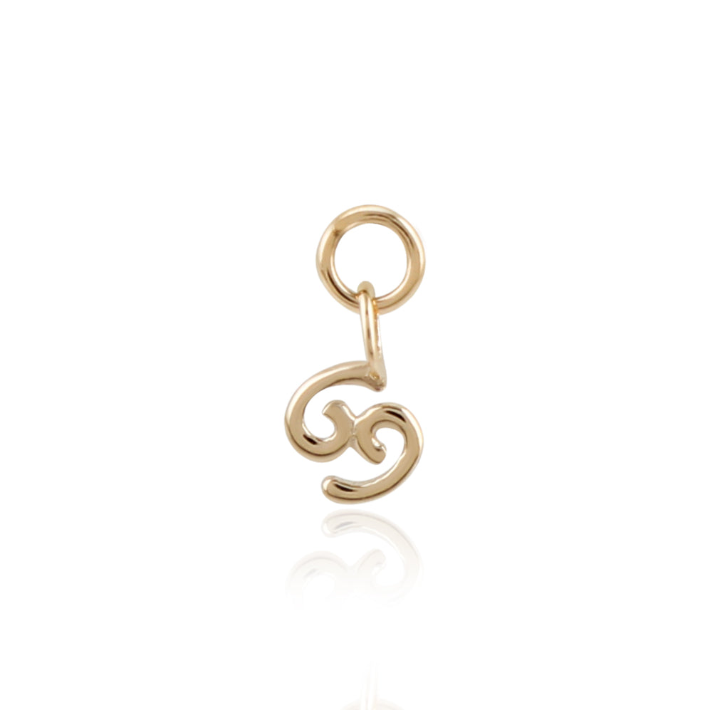 9K Solid Gold Zodiac Sign Charm