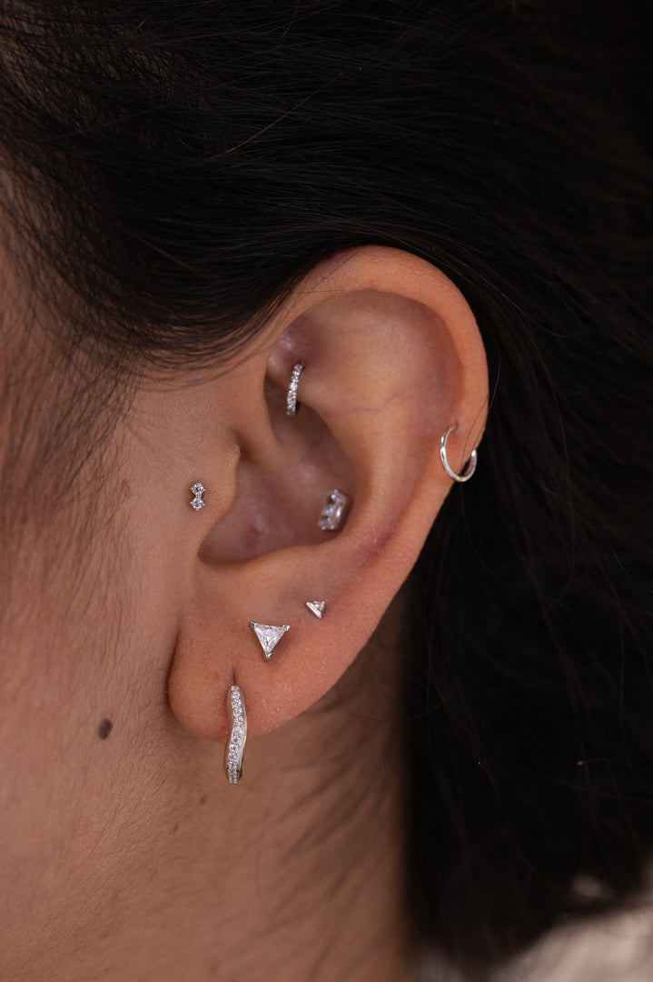 14k Solid Gold Double Prong
