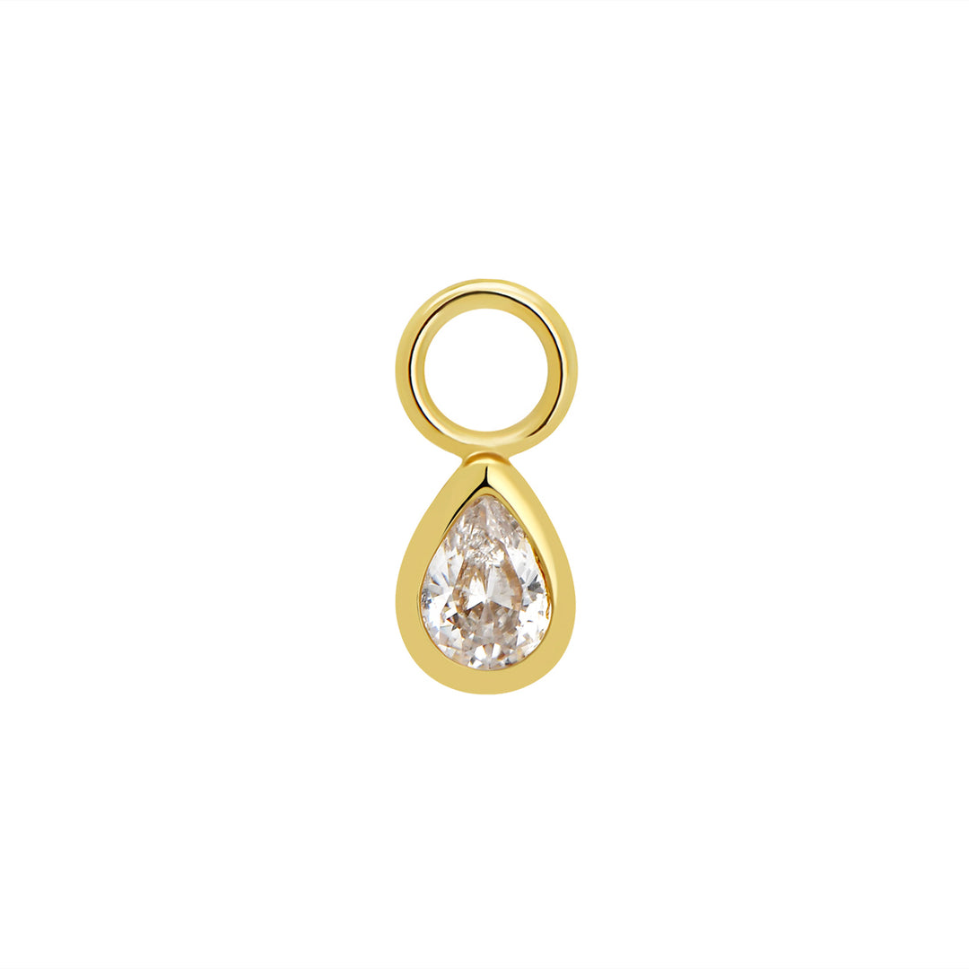 Pear Crystal Charm