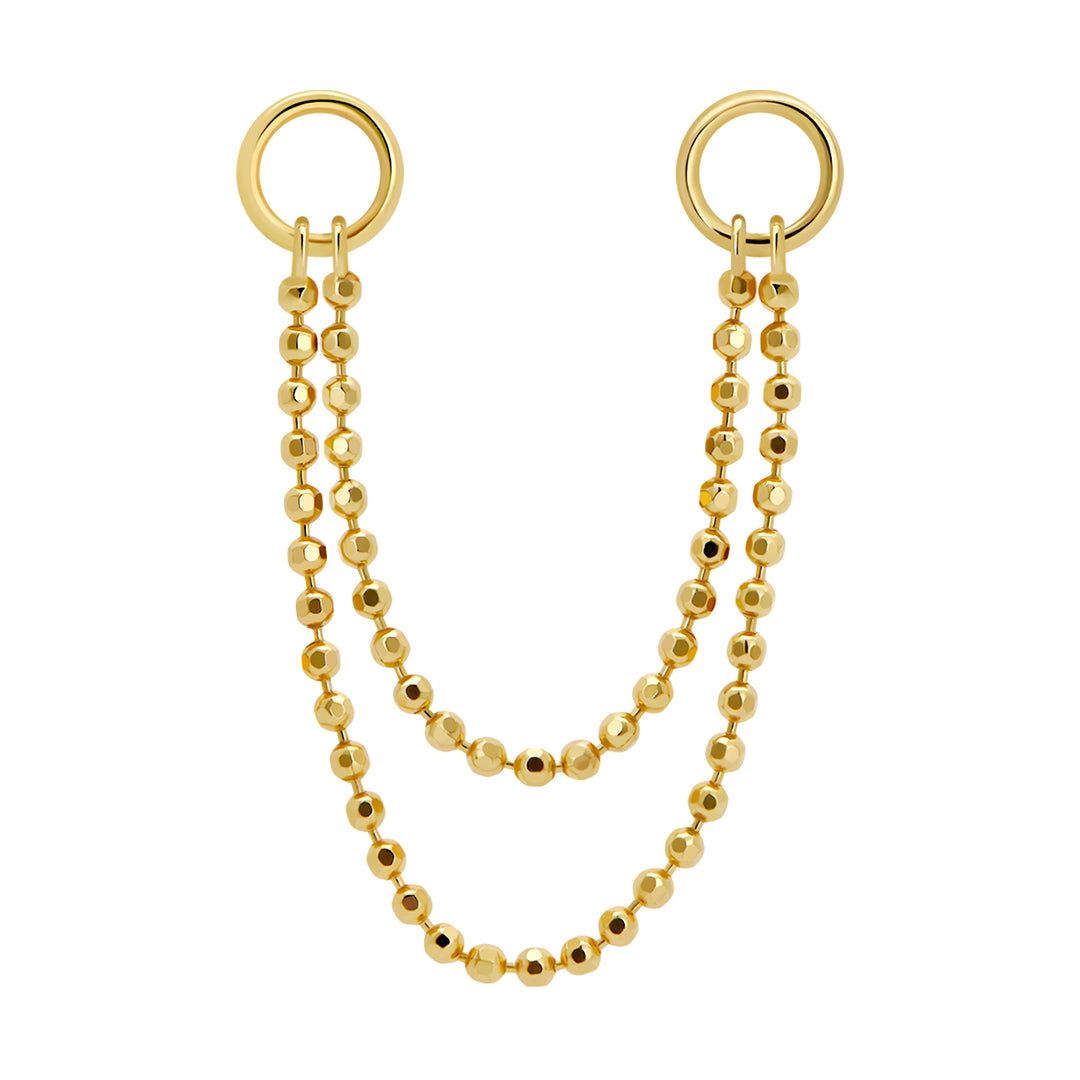 Double Beaded Drape Chain