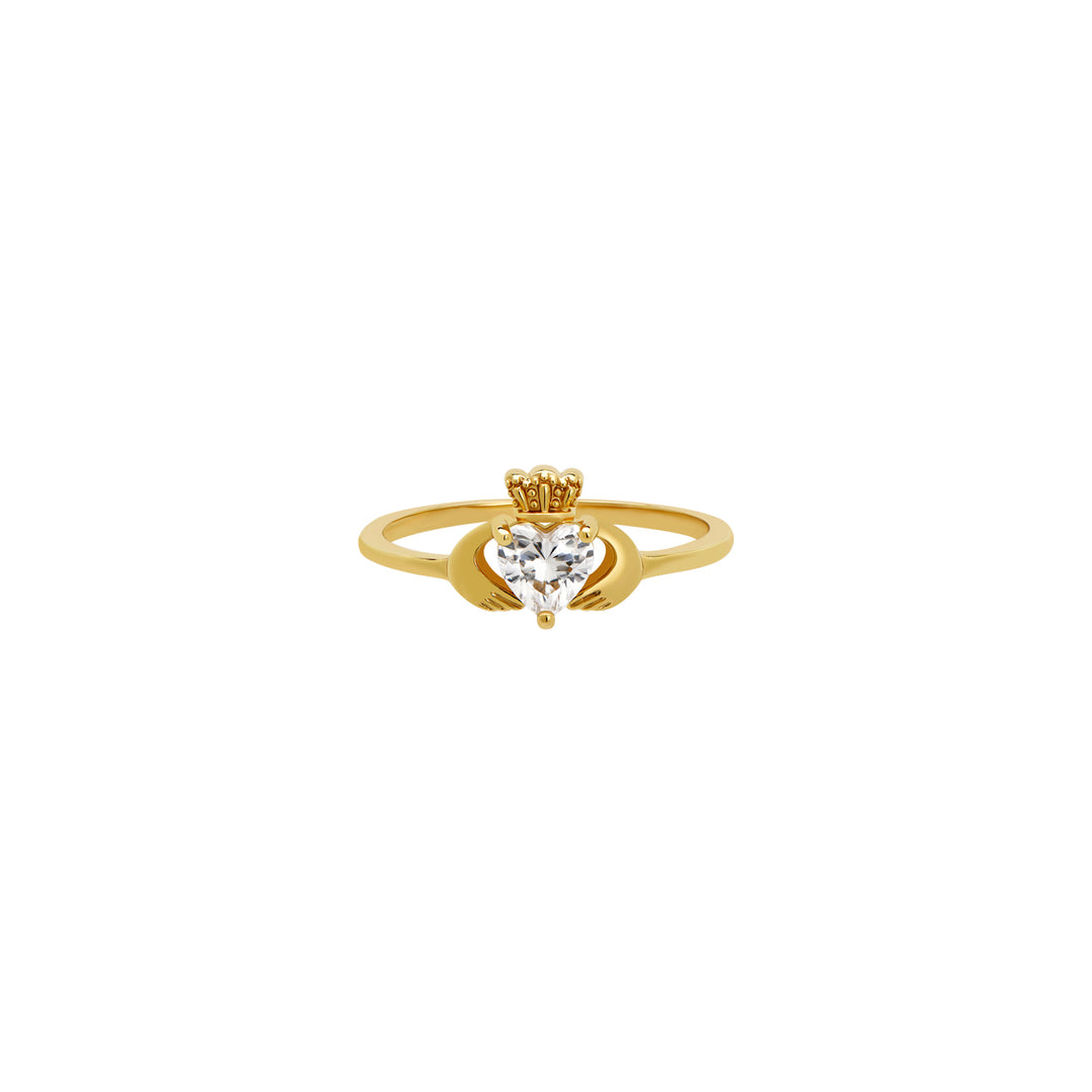 Claddagh Ring with Zirconia