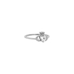 Load image into Gallery viewer, Claddagh Ring with Zirconia
