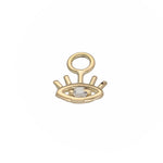 Load image into Gallery viewer, 9K Solid Gold Eye Charm
