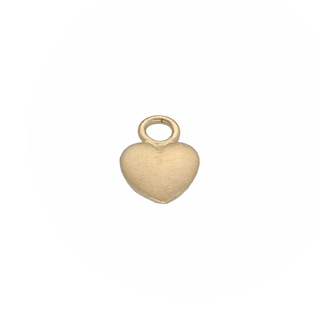 9K Solid Gold Heart Charm