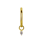 Load image into Gallery viewer, 18K Solid Gold Marquise Charm
