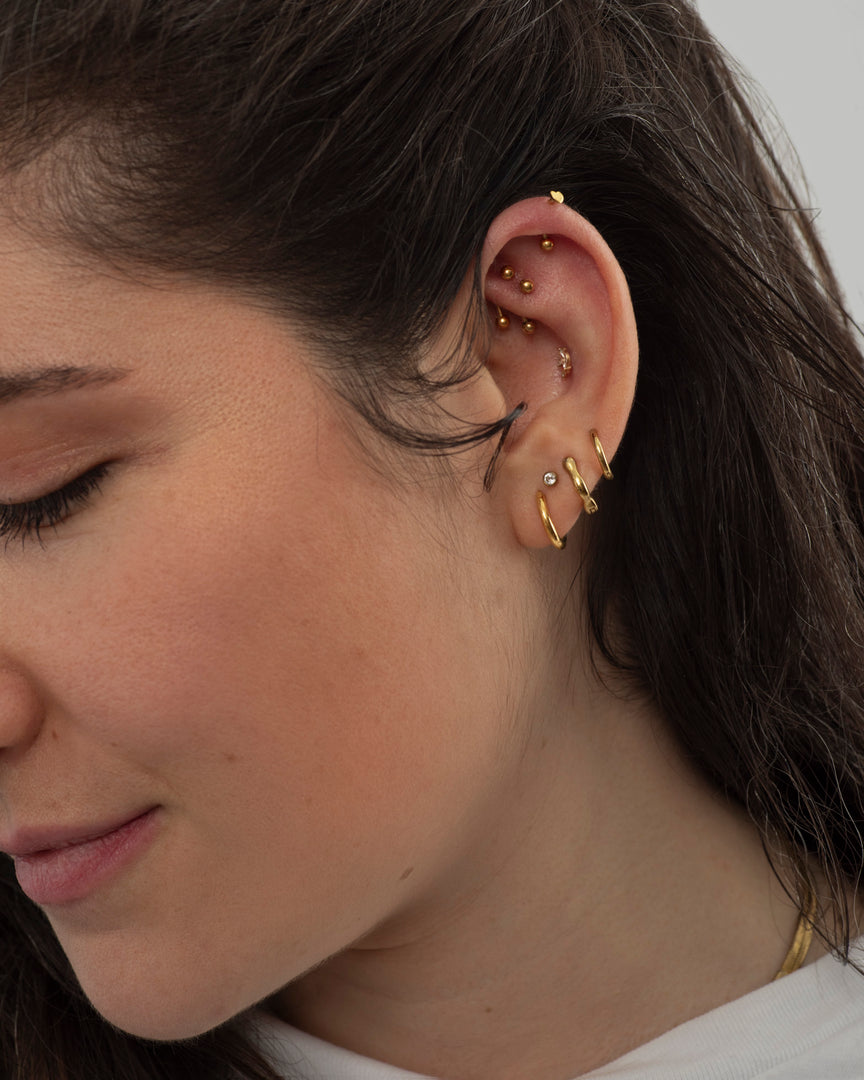 14K Solid Gold Heart