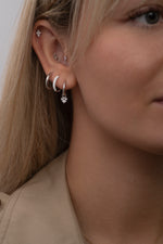 Load image into Gallery viewer, 14k Solid Gold Pear Marquise Stud
