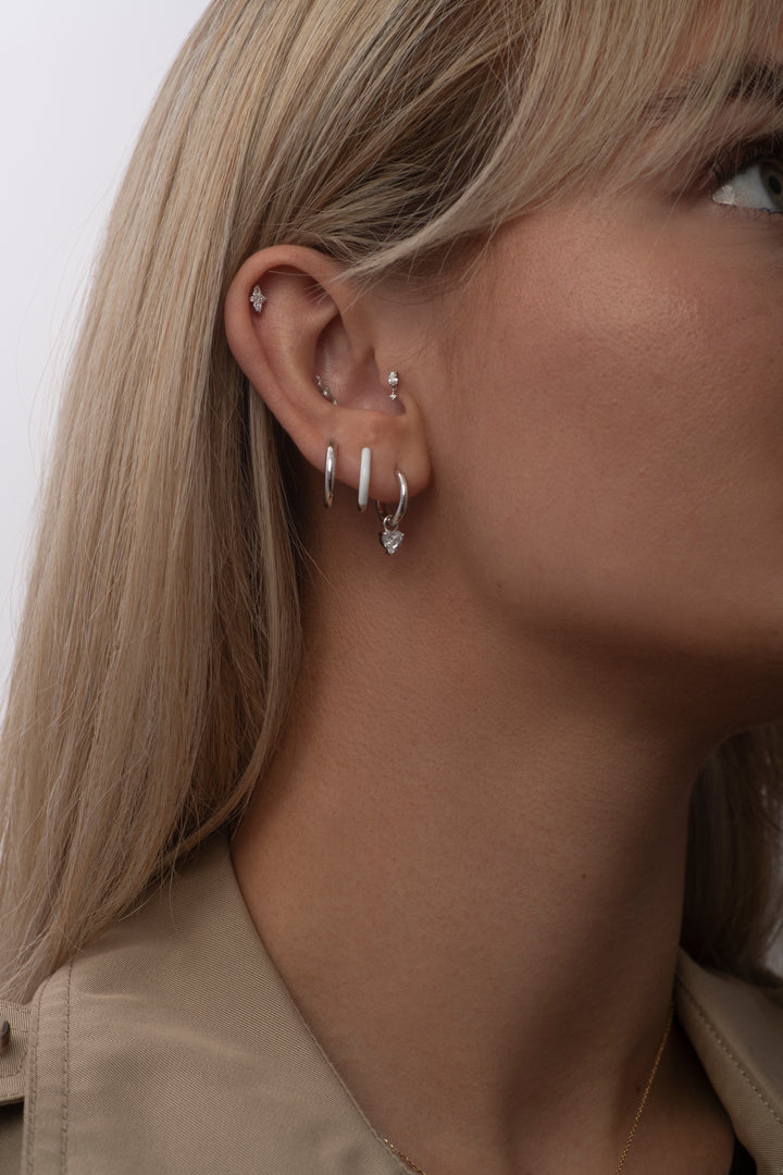 14k Solid Gold Oval Marquise Drop