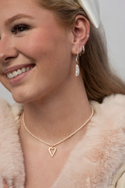 14K Solid Gold Pearl Glimmer