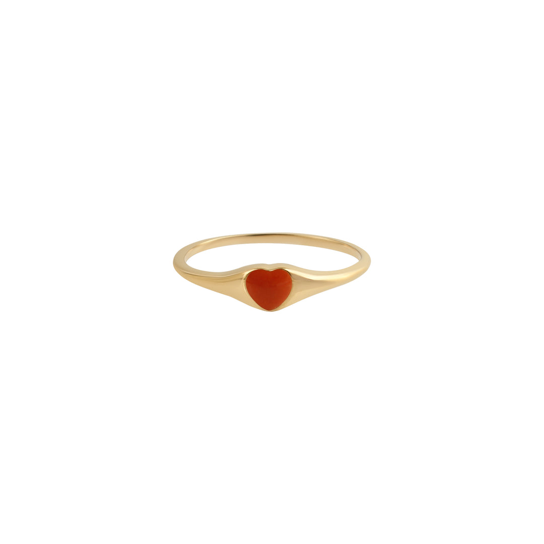 Enamel Heart Ring