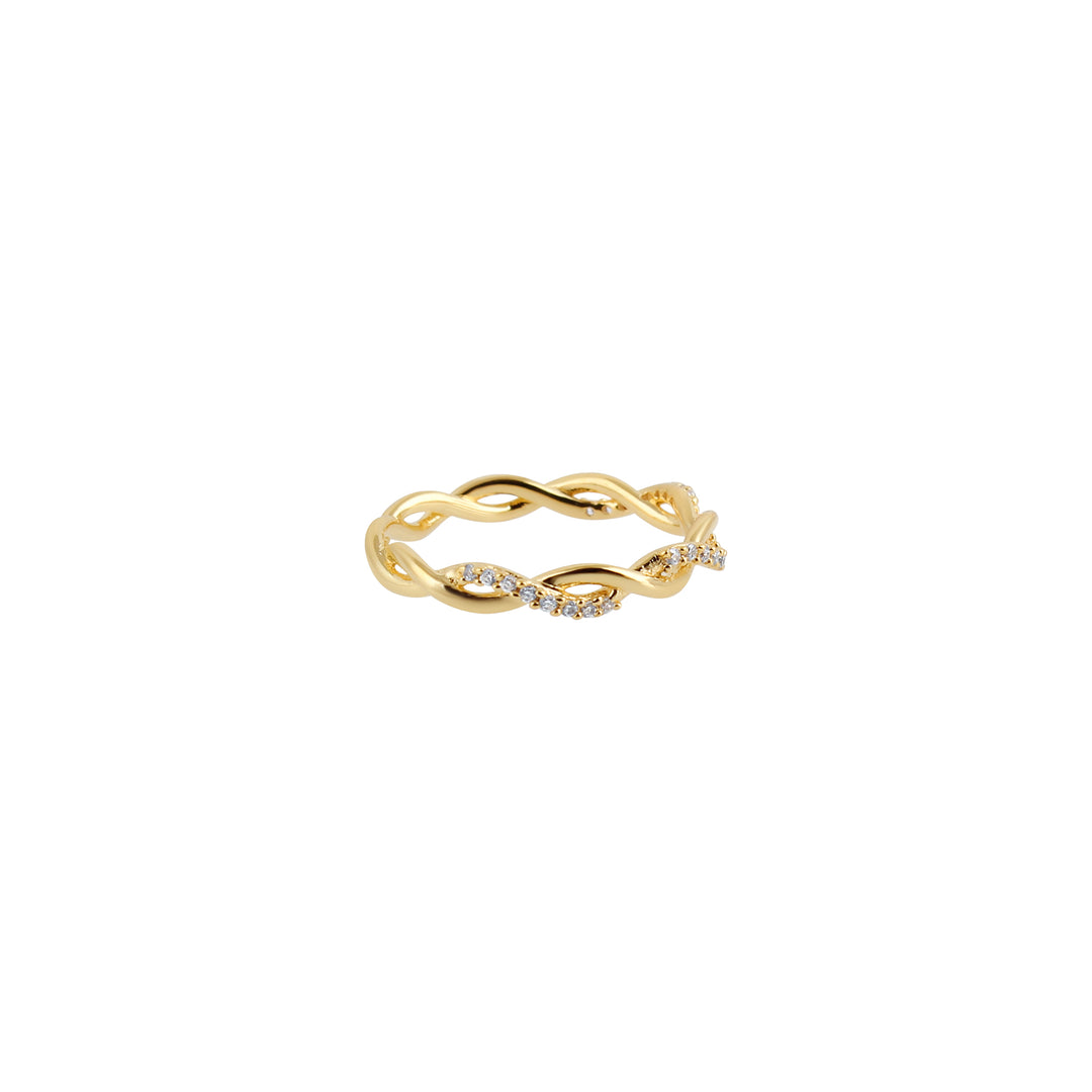 Twisted Eternity Gemmed Ring