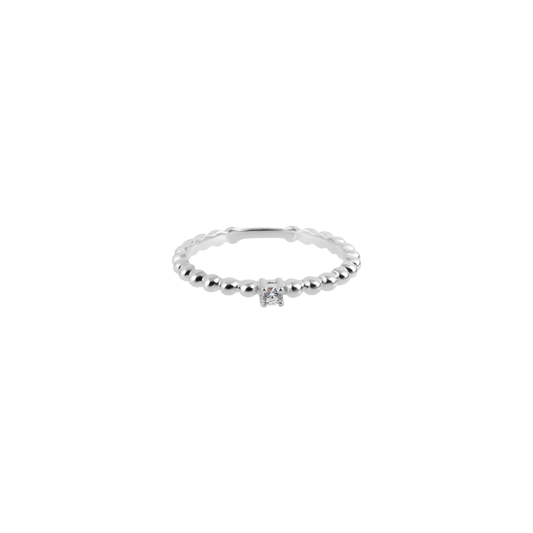 Zirconia Beaded Ring