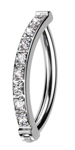 Load image into Gallery viewer, Multi Zirconia Navel Ring
