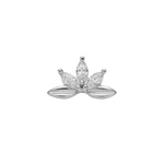 Load image into Gallery viewer, 14K Solid Gold Crowned Lotus
