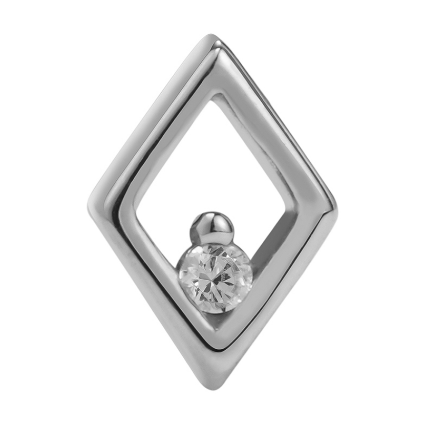 14K Solid Gold Outline Topper