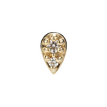 Load image into Gallery viewer, 14K Solid Gold Mini Teardrop
