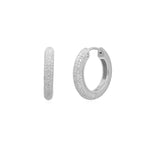 Load image into Gallery viewer, PIERCED Pavé Huggie Hoop
