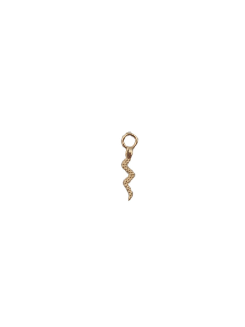 9K Solid Gold Snake Charm