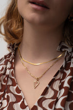 Load image into Gallery viewer, Herringbone Chain Necklace
