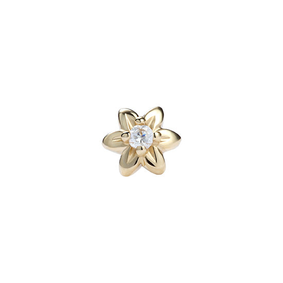 14K Solid Gold Daisy Flower