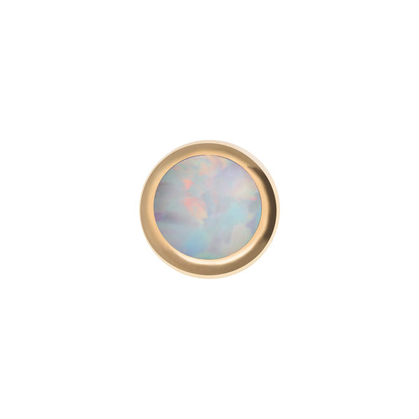 14K Solid Gold Bezel Opal Setting