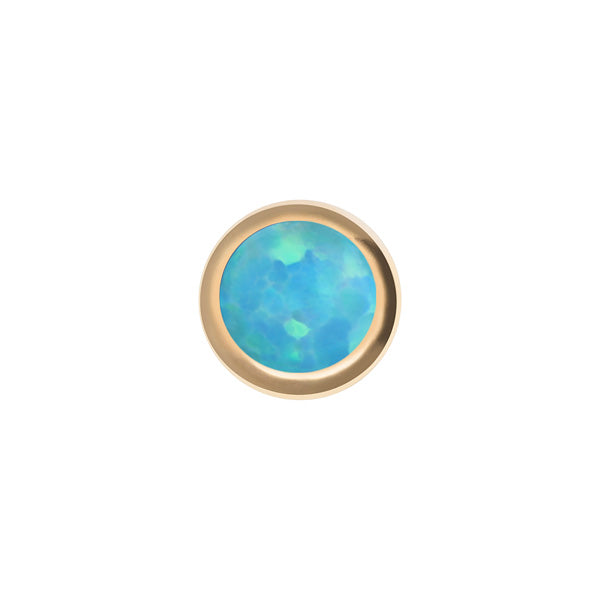 14K Solid Gold Bezel Opal Setting