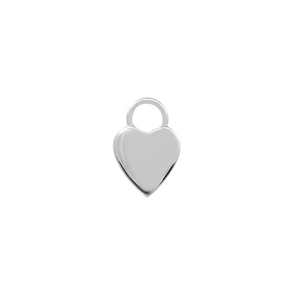 Flat Heart Charm