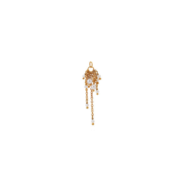 Beaded Pearl Chain Charm
